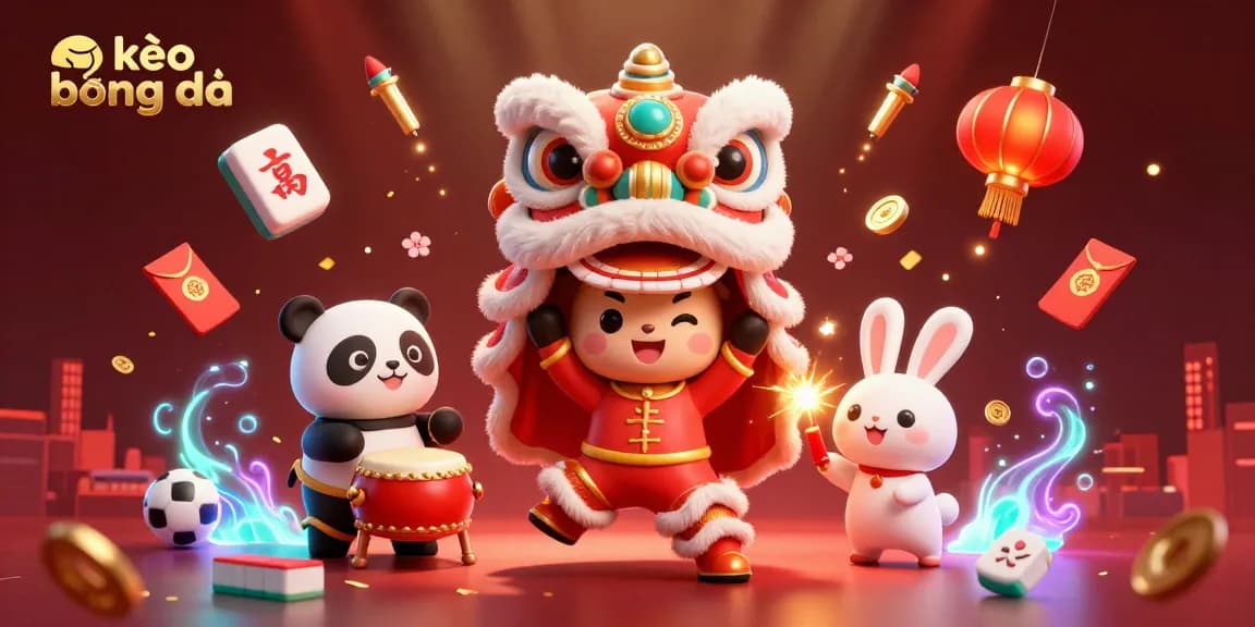 Experience thrilling kèo bóng đá moments with vibrant sports betting characters in an enchanting 3D scene.