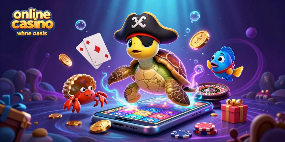 Join the adventure in an online casino ohne oasis with a treasure-seeking pirate turtle and friends.