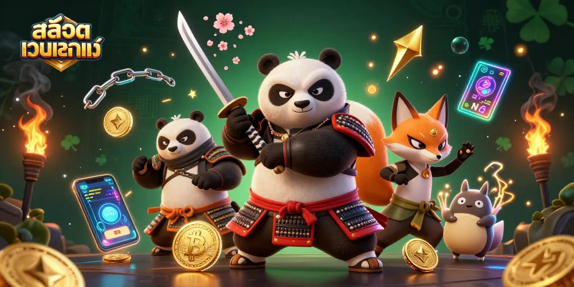 Experience exciting gameplay with สล็อตเว็บตรงแท้, featuring dynamic 3D characters and vibrant casino elements.