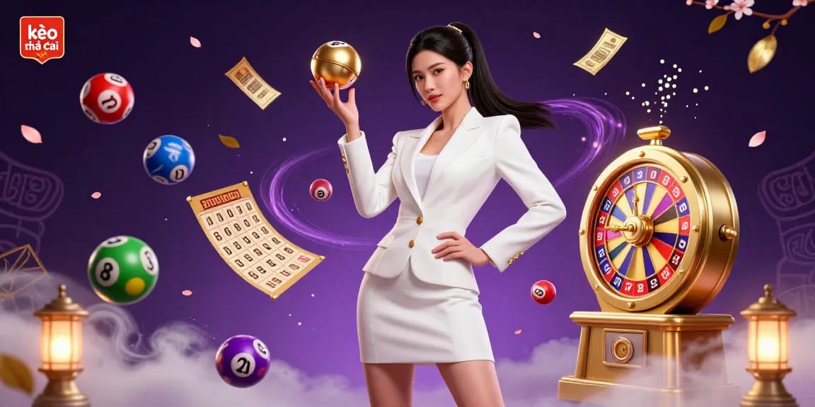 Experience the excitement of kèo nhà cái with visually striking gaming elements and confident character.