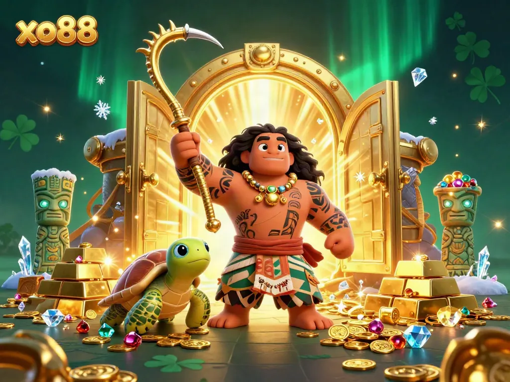 Experience thrilling gaming at xo88 with vibrant casino elements and dynamic characters in action.