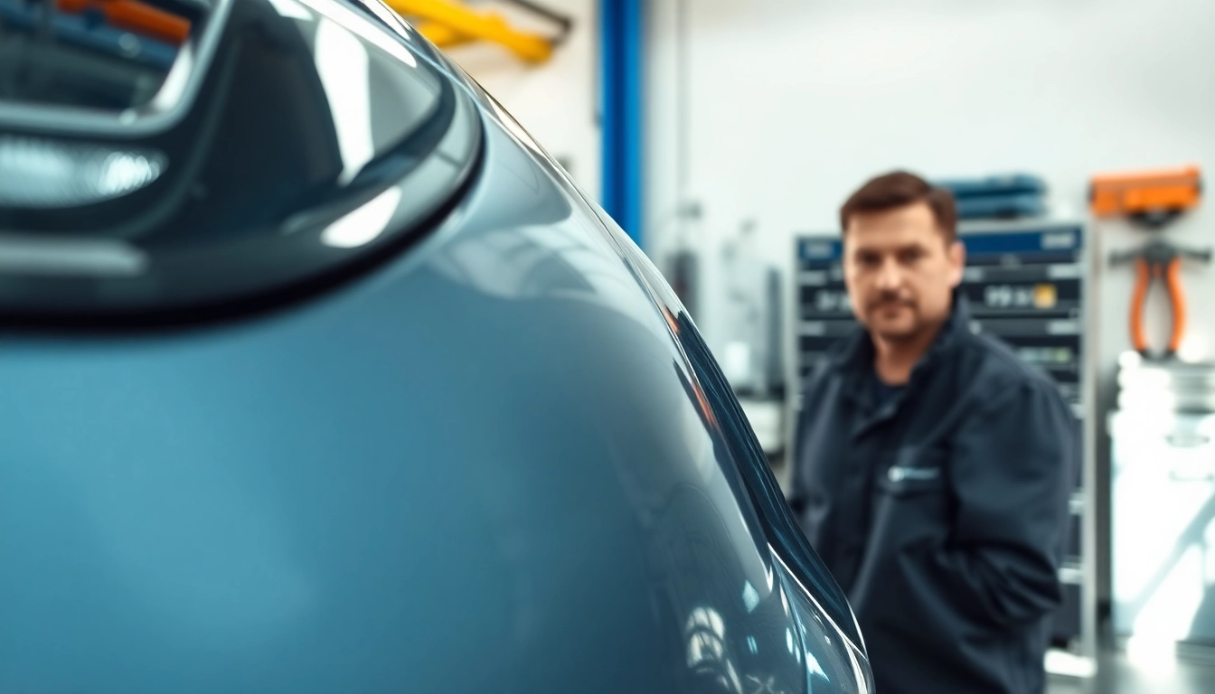 Leasing Schäden beheben München, professionelle Reparatur von Fahrzeugschäden in einer Werkstatt.