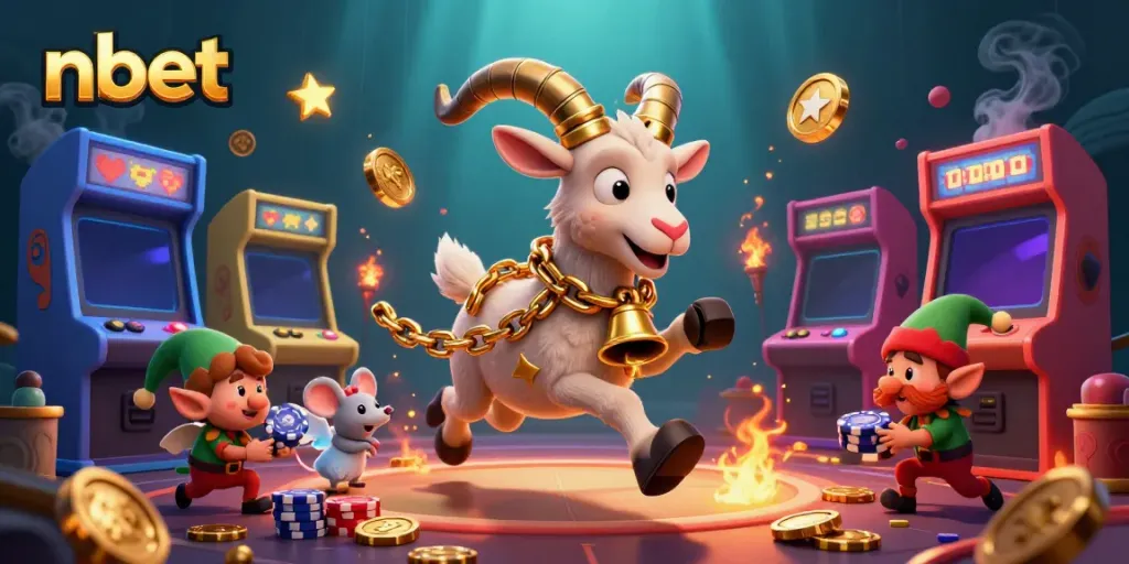 Join the festive Krampus goat and friends in the thrilling nbet casino adventure!