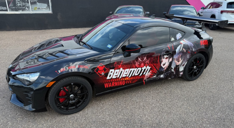 Behemoth from the game Goddess of Victory Nikke with Subaru BRZ Custom Design Anime Itasha Car Wrap (2)