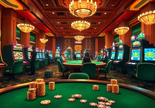 A magyar online kaszinó izgalmas élményét bemutató játékosok virtuális környezetben.