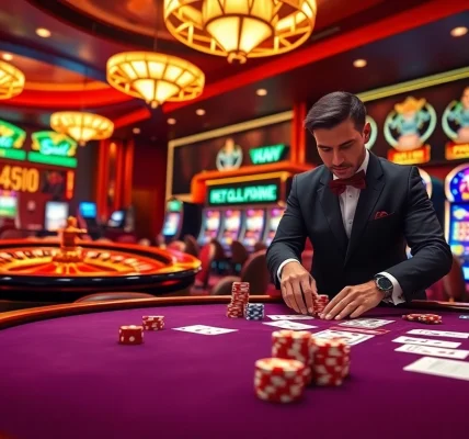 Experience the thrill of gamebaidoithuong at a luxurious poker table filled with excitement.