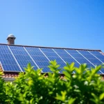 Erforschen Sie die Pv anlage kosten wien mit einem Bild einer modernen Photovoltaikanlage auf einem Wohnhaus.